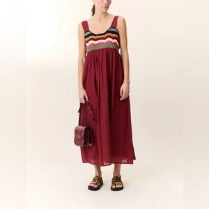 Leon & Harper Ricq Crochet Tomato Dress